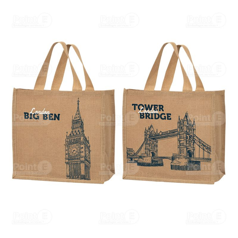 Cabas jute "London" Cabas jute "London"