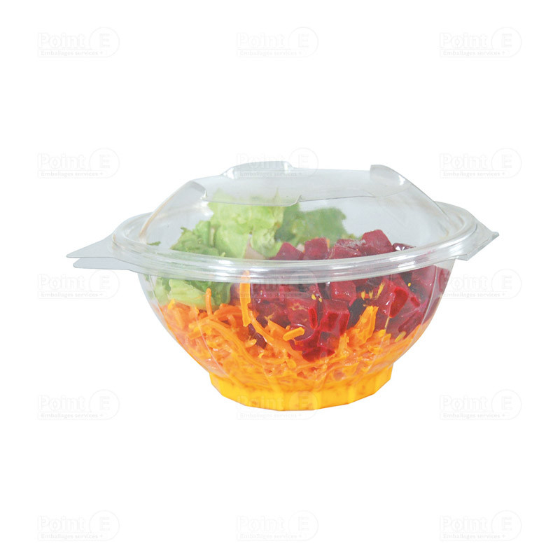 Bols à salade à couvercles attenants Bols à salade à couvercles attenants